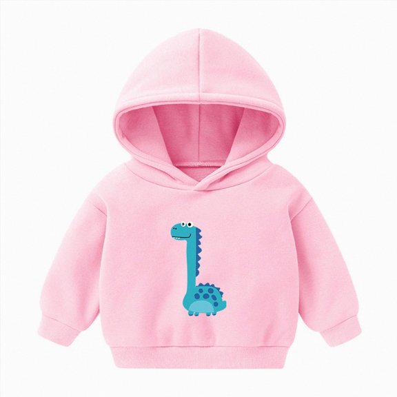 Wonitaaizi Boys and Toddlers' Pullover Hoodie Sweatshirts Boys Printed Hoodie Pullover Hoodie (4-5 Years,Pink)