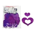 thumbnail image 2 of Walbest 1 Set(100pcs) Nice-looking Glitter Pendant for Balloon, Plastic Heart Shaped Hanging Pendant DIY Balloon Sequin Ornament for Wedding Party, 2 of 7