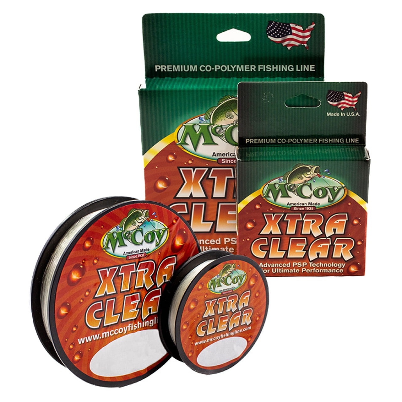 McCoy Xtra Clear Premium CoPolymer Monofilament Fishing Line (6lb