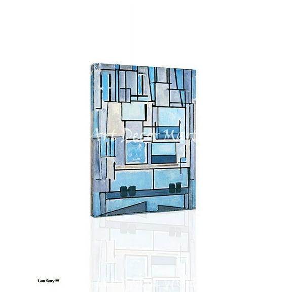 Composition Number 9-Mondrian - CANVAS OR FINE PRINT WALL ART