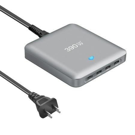 6 Port Fast Charging Adapter 390W Thin Chargers with Small Power ABS for Multiple Devices Simultaneously