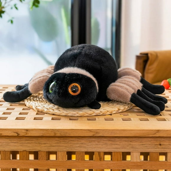 Christmas Decorations Indoor Spider Stuffed Soft Huggable Adorable Plush Toy Cute Desert Cuddle Gift Super Soft Plush Doll Toy for Kids Giant Stuffed Spider Toy Huge Room Decor