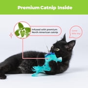 Best Pet Supplies Catify 3-Piece Cat Toys Set with Scratching Post, Catnip Fish, and Wand Teaser