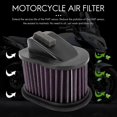 thumbnail image 2 of Motorcycle Air Cleaner Intake Filter For Kawasaki Z750 2004-2012 Z800 2013-2015 Z1000 2003-2009 Moto, 2 of 5