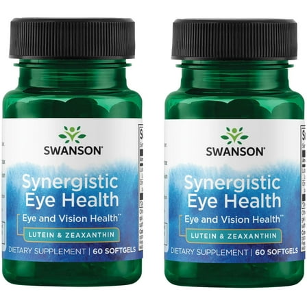 Swanson Synergistic Eye Health - Lutein & Zeaxanthin 60 Sgels 2 Pack
