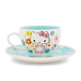 thumbnail image 3 of Set de taza de té y platillo Hello Kitty Sanrio Floral Bone China, 3 of 8