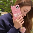 thumbnail image 2 of Bonita funda de teléfono rosa con corazón de amor para niña, carcasa trasera de silicona suave para iphone 14pro Max, 12, 11, 13pro Max, XR, XS Max, 7, 8Plus, Se Fivean unisex, 2 of 2