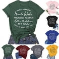 thumbnail image 2 of B91xZ T-Shirts pour Femmes Coupe Ample Manches Courtes Col Carré, Vin 3TG, 2 of 5