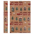 thumbnail image 2 of Christmas Kraft Wrapping Paper Roll, Thick Recyclable Gift Wrap Paper For Holiday Birthday Party Present Packaging,17*118in.R, 2 of 7