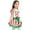 White, variant on iiniim Girls Figure Skating Dress Christmas Striped Dance Costume White 14