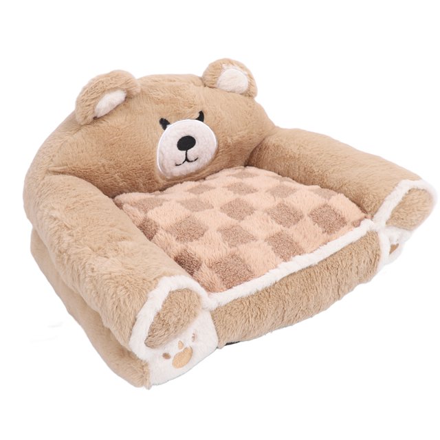 Sofá Cama Para Perros, Sofá Para Mascotas Con Diseño De Oso Marrón, Sofá Cama Para Gatos De Interior, Sofá Para Perros, Sofá Para Gatos, Camas Para Perros Cálidas Y Suaves