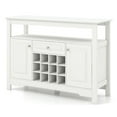thumbnail image 3 of Spaco Modern Style Buffet Sideboard, Wine Liquor Coffee Bar Cabinet with Removable Wine Rack, Cabinet for Indoor, White, 3 of 10