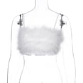 thumbnail image 3 of EeaseMX 1 chaleco de mujer con sujetador bandeau delicado para otoño e invierno (blanco, talla L), 3 of 7