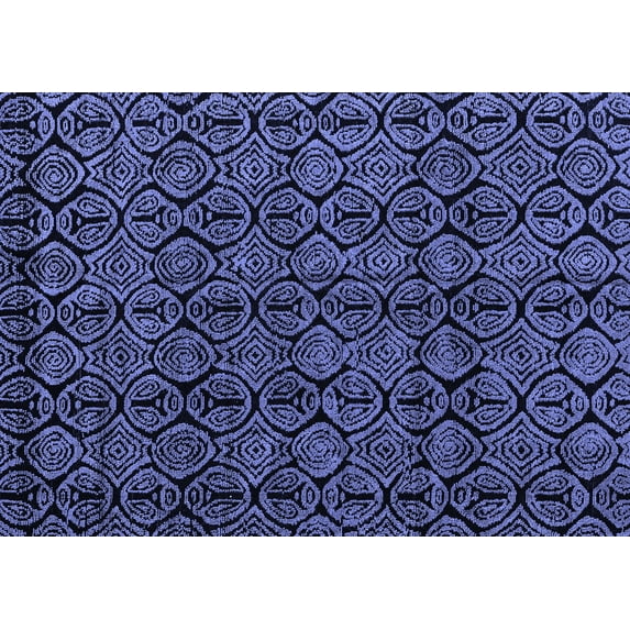 Ahgly Company Indoor Rectangle Abstract Blue Modern Area Rugs, 8' x 10'