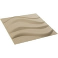 thumbnail image 6 of Ekena Millwork 19 5/8"W x 19 5/8"H Wave EnduraWall Decorative 3D Wall Panel, UltraCover Satin Smokey Beige (12-Pack for 32.04 Sq. Ft.), 6 of 6