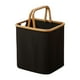 thumbnail image 3 of Cesta de almacenamiento plegable con asas para ropa sucia de moda para el hogar Negro, 3 of 9