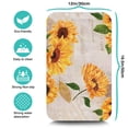 thumbnail image 5 of Washable Rubber Sunflower Cute Floral Dish Drying Mats for Kitchen Counter Home Large Coffee Bar Pad Accessories and Decor for Utensils Stemware 19.5''x12'', 5 of 7