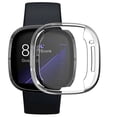 thumbnail image 3 of BISENTEK Case for Fitbit Versa 3 / Fitbit Sense, Clear TPU Flexible Cover Armor, Anti-Shock, Anti-Scratch, 3 of 8
