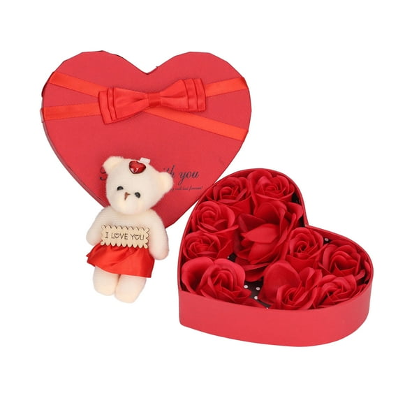 Jabón floral de rosas BuyWeek caja de regalo de jabón de rosas