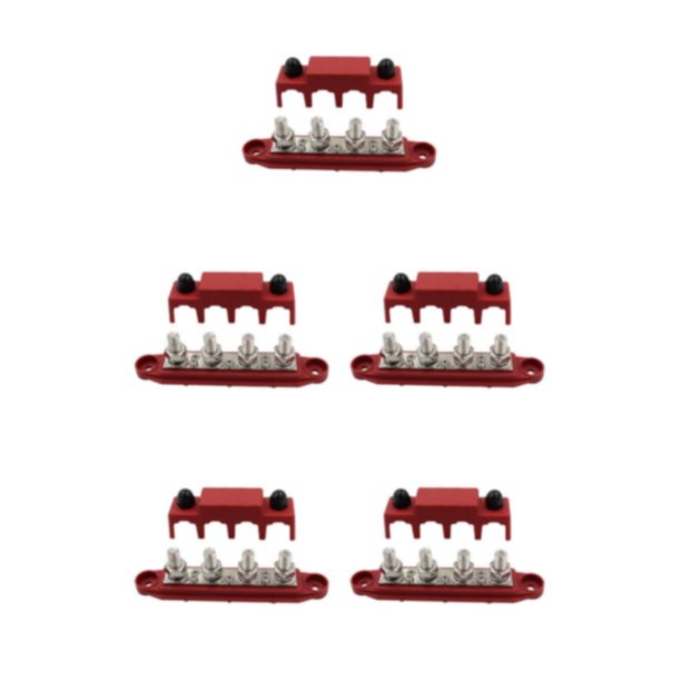 Bloque de distribución de energía Kenally Rojo M10