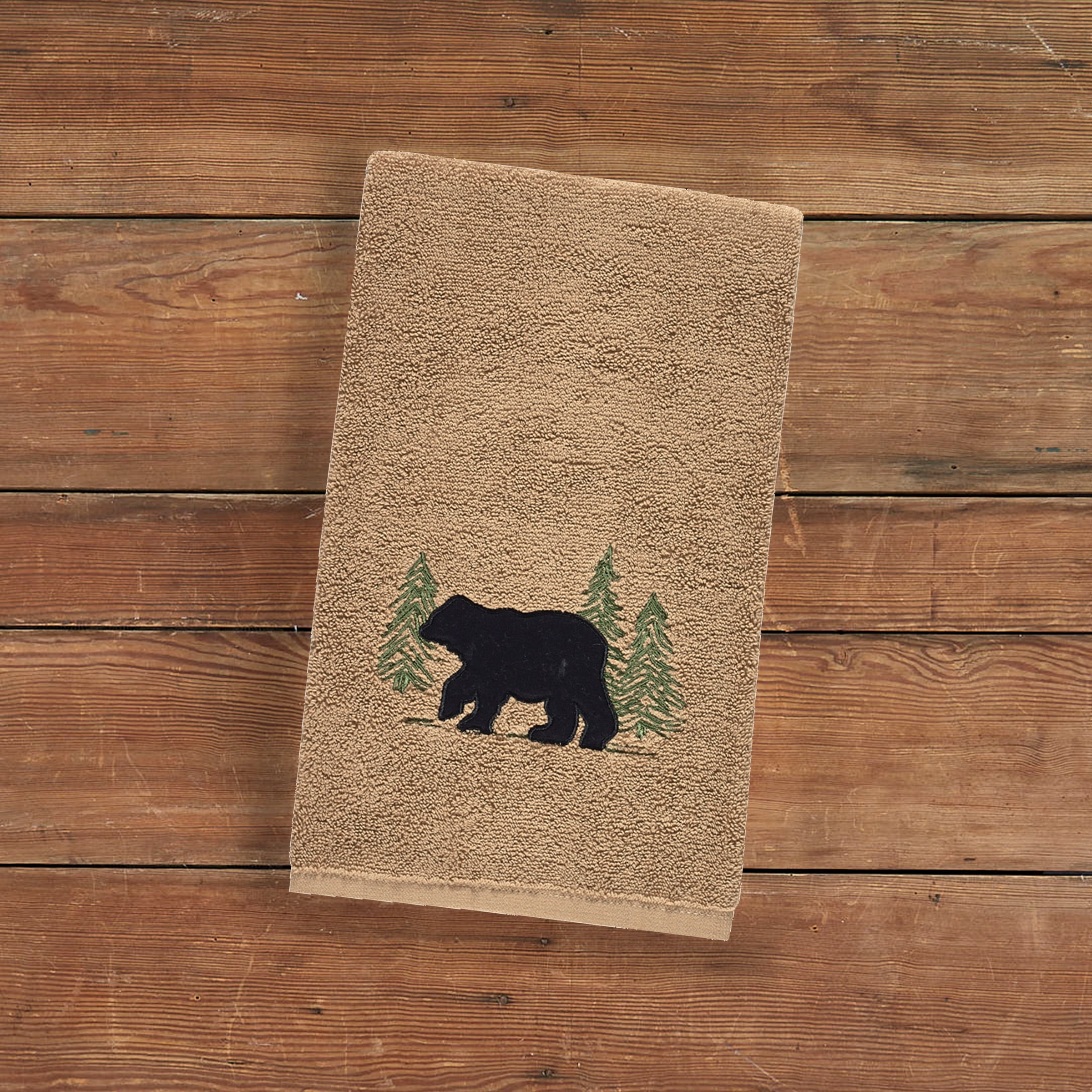 Park Designs Black Bear Terry Hand Towel - Set of 2
