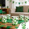 thumbnail image 2 of D St Patricks Day Clover Themed Party Paper Cups Disposable Cups For Party Decorations Tableware Supplies 20 Pieces, 2 of 7