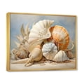 thumbnail image 2 of Designart "Seashells Contemporary composition" Animals Floater Framed Wall Art Print, 2 of 7
