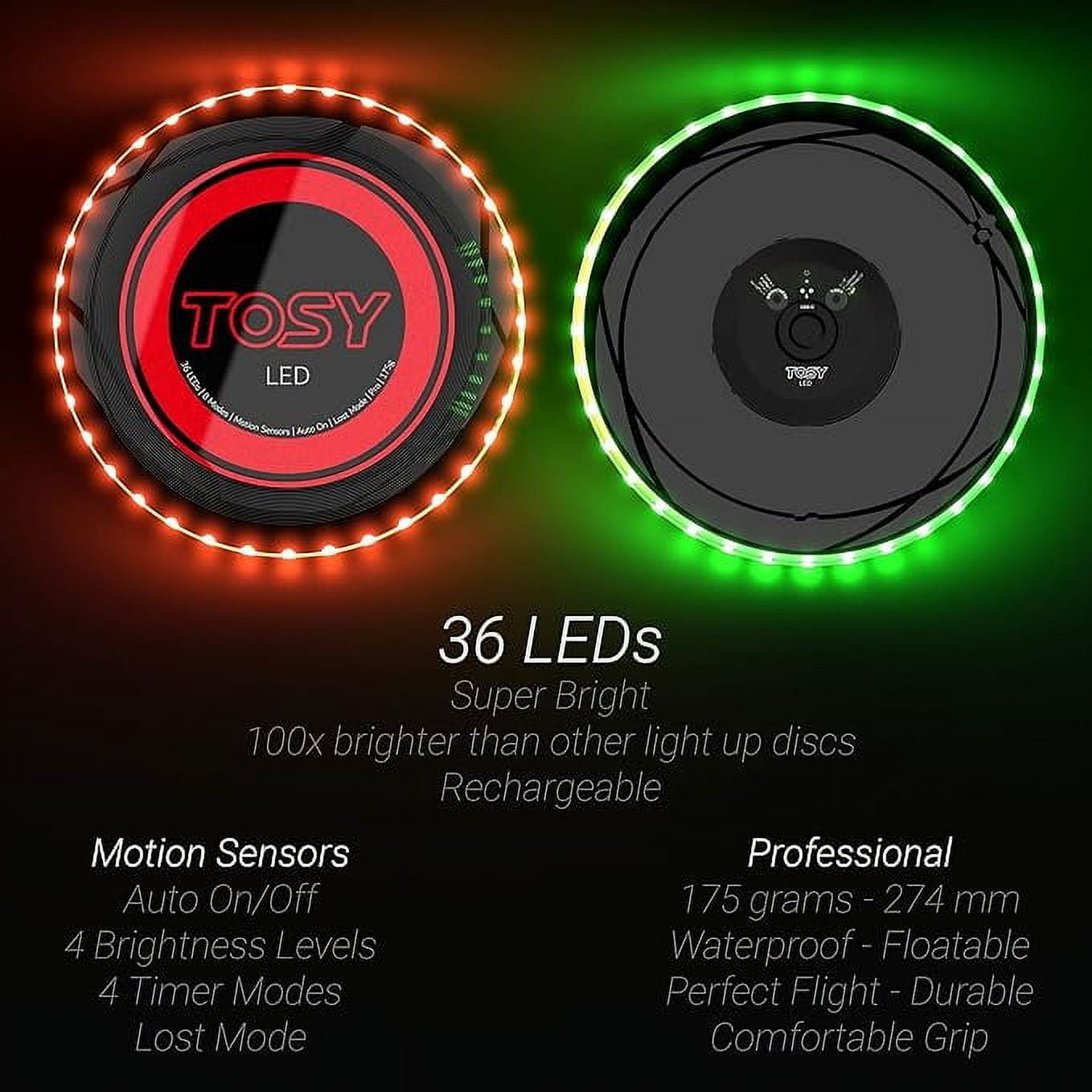 TOSY Flying Disc - 16 Million Color RGB or 36 LEDs