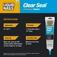 thumbnail image 2 of Liquid Nails Clear Seal CS-144 5.5 oz. All-Purpose Sealant, 2 of 6