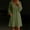 Green, variant on DuoJiaJ Womens Casual Dress, V Neck Long Sleeve Loose Fit Dresses Beige S-2XL