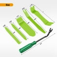 thumbnail image 3 of GOOACC 6Pcs Auto Trim Removal Tool Kit No-Scratch Tool Kit for Car Audio Dash Panel Window Molding Fastener Remover Tool Kit-Green, 3 of 8