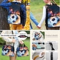thumbnail image 4 of Binienty 3PCS Backpack And Lunch Bag Set For Boys Soccer School Backpack Fire Lightning Bookbag For Kindergarten Girls Lightweight School Bag Insulated Lunchbox Zipper Pencil Pouch, 4 of 6