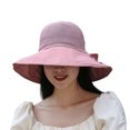 thumbnail image 1 of Women Hats Foldable Lightweight Decorative Washable Space-saving Breathable Good-looking Wide Brim Soft Sun Hat Daily Hat, 1 of 8