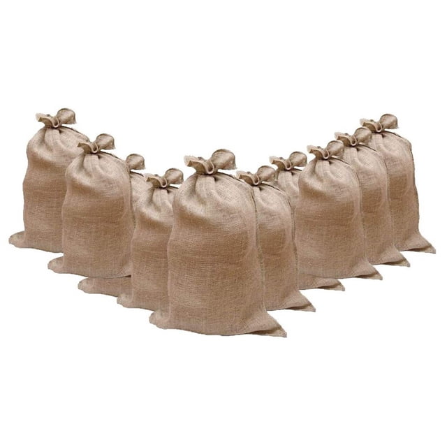 Cqxid Sacs de Sable Vides en Lin pour Rangement de Textiles de Maison, Contrôle des Inondations, Patio