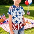 thumbnail image 6 of CCRFTGI Usa Flag Shirts for Child Boys Girls Size 10-12 Patriotic Cute Tops 4th Of July American Flag Stars Outfits July 4th Celebration Summer Tops Festival T-Shirts Wine 2-3 Years, 6 of 7
