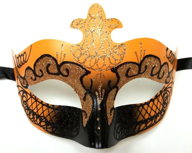 Black Glitter Masquerade Mask Stag Hen Party Balls Fancy Dress Masks Filigree 