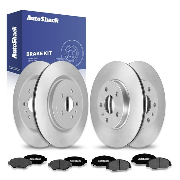 AutoShack Front & Rear Brake Rotors & Premium Pads for Cadillac, CTS 2013, AWD RWD V6 3.0L 3.6L