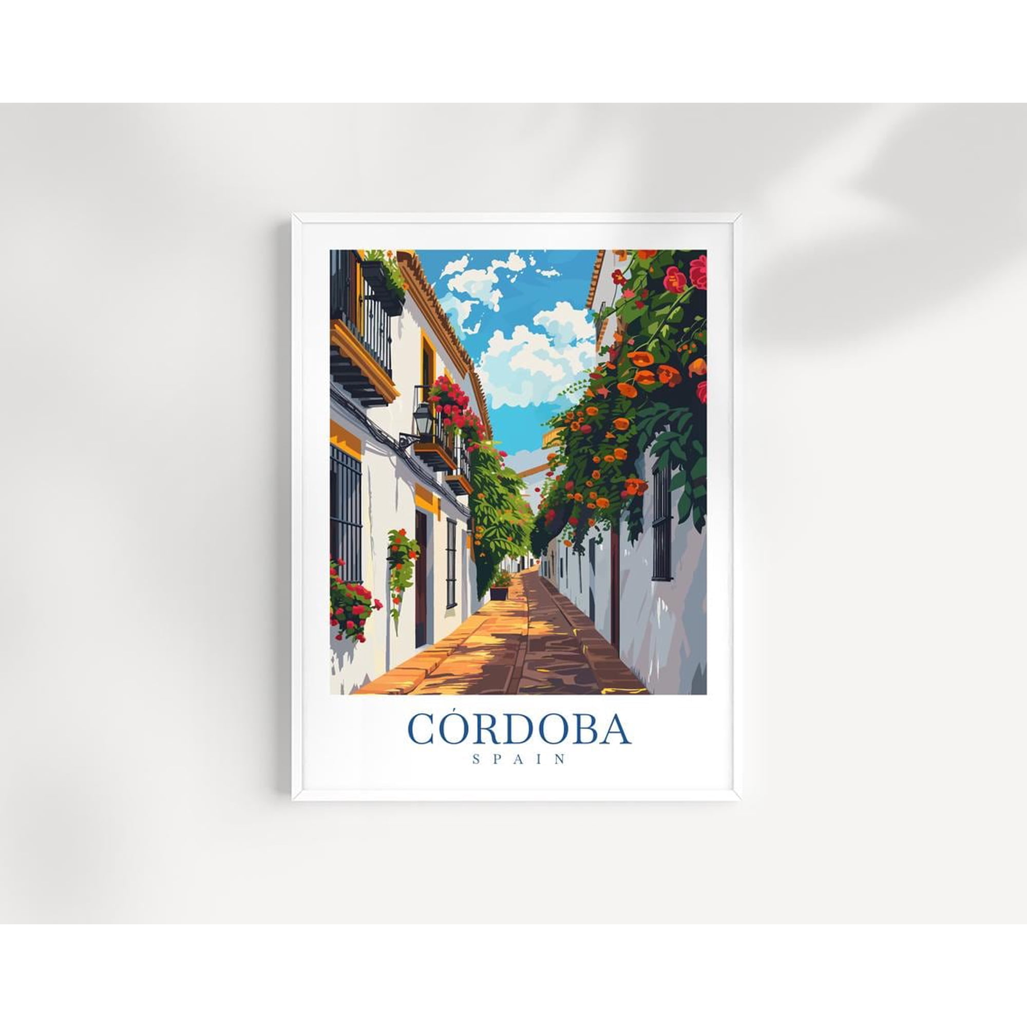 Cordoba Spain Wall Art Print Andalusian Architecture Decor Unframed Paper Print