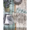 thumbnail image 4 of Fennco Styles Modern Embroidered Design Table Runner 16 x 70 Inch - Aqua Table Cover for Home, Dining Table, Banquet, Family Gathering and Special Occasion, 4 of 7