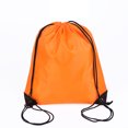 thumbnail image 1 of 5 Pieces Drawstring Bag 210D Polyester Rope Bag Pulling Nylon Oxford Pocket Sack Cinch Tote Gym Storage Backpack - Orange, 1 of 4