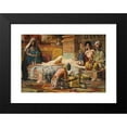 thumbnail image 2 of Gyula Tornai 14x11 Black Modern Framed Museum Art Print Titled - The Favourite, 2 of 5