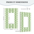 thumbnail image 5 of ZICANCN Outlet Covers Wall Plate, Green Rhombus Stripe Plaid Light Switch Cover Decorative, Duplex Toggle Combo 1-Gang, 5 of 9