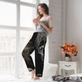 thumbnail image 4 of Uemuo Jellyfish Pattern Women's Wide Leg Palazzo Lounge Pants with Pockets Light Weight Loose Comfy Casual Pajama Pants-Large, 4 of 9