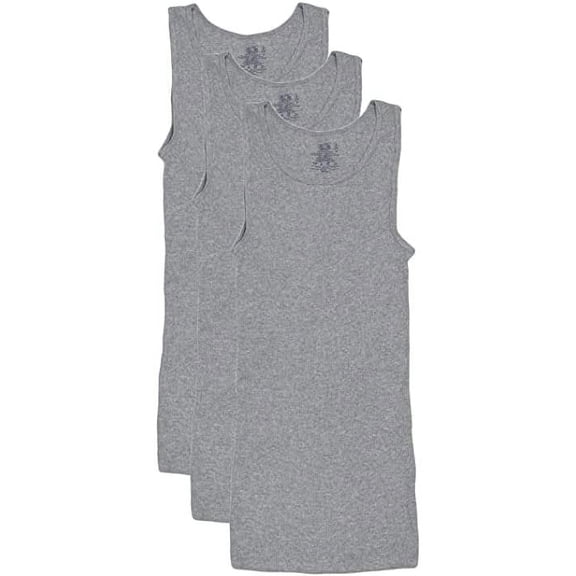 Fruit of the Loom Men's A-Shirt Multipack Large, Grey