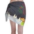 thumbnail image 2 of Bingfone Merry Christmas Elk Women's Sarong Swimsuit Cover Ups Bathing Suit Coverups Chiffon Beach Wrap Skirts, 2 of 7