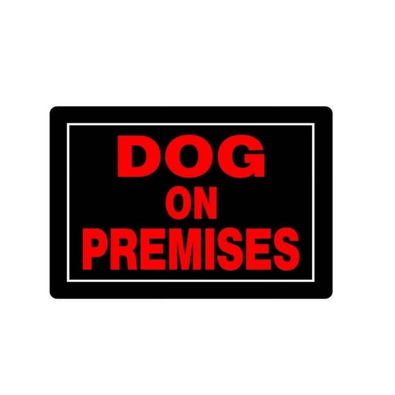 Partheme No Trespassing Dog On Premises, Rust Free Dog Sign, Weather Resistant, Waterproof, Durable Ink, Easy to Install , As shown