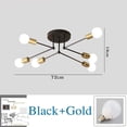 thumbnail image 6 of Stylish Furniture Nordic Modern Lamp Retro Iron Chandelier, 6 of 11