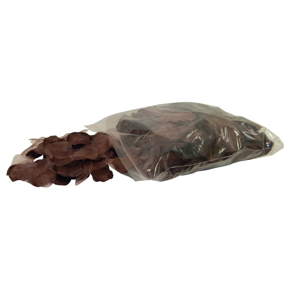 Espresso Brown Rose Petals Polysilk Faux Fake Flower 400 Opaque & 100 Sheer 2.25in Petals per Bag for Craft Table Engagement Ceremony Wedding Aisle Floral Romantic Decor (Chocolate, Set of 4 Bags)
