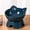 Blue, variant on Generic Cat Food Bowl, Ceramic Elevated Kitten Water Bowl, Tilted Raised Pet Feeder, Anti Vomiting and Whisker Friendly Dishes