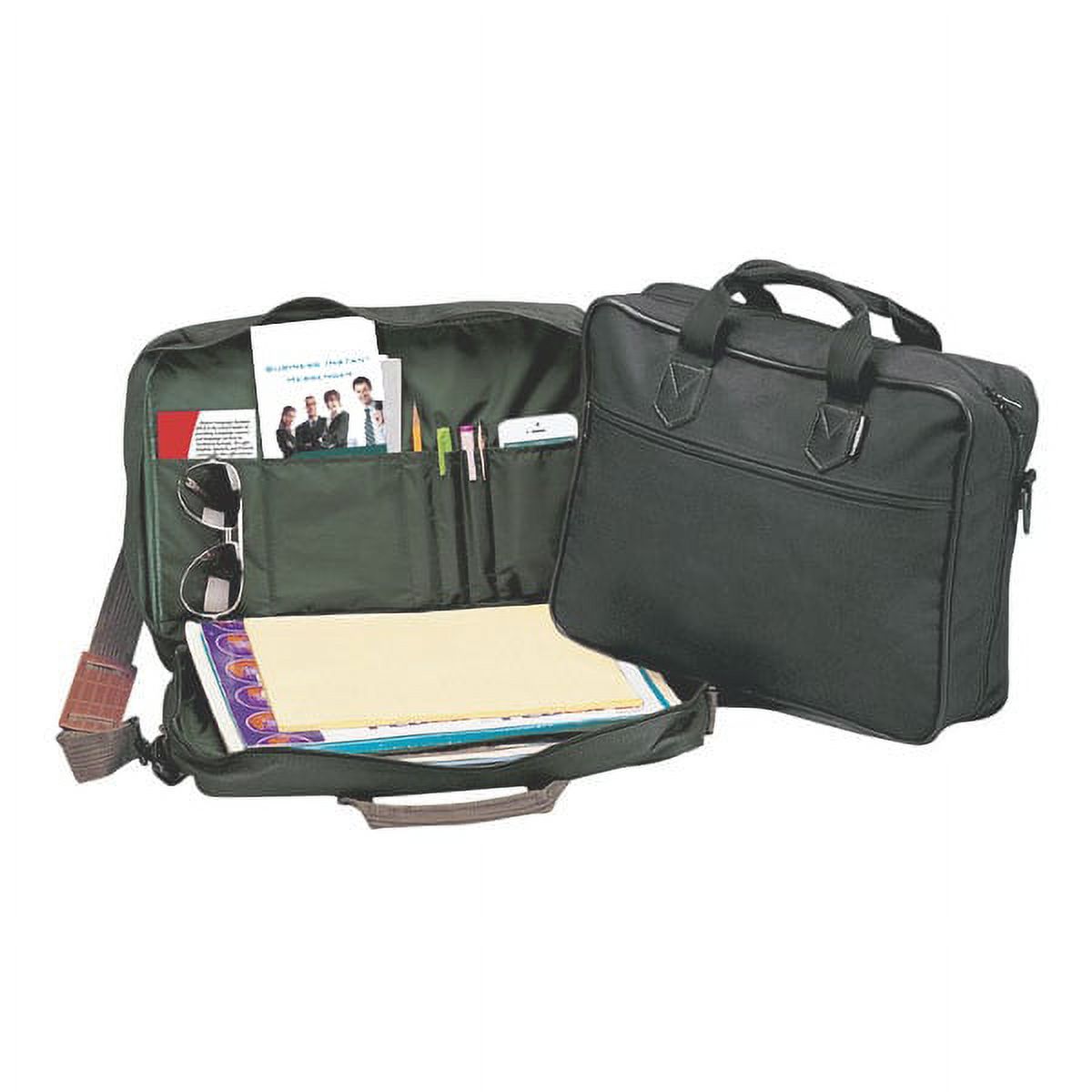Travelwell Softside 600D Polyester Briefcase, Black